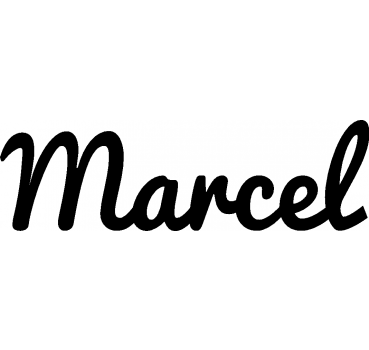 Marcel - Schriftzug aus Buchenholz