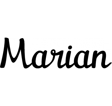 Marian - Schriftzug aus Buchenholz