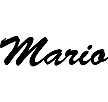 Mario - Schriftzug aus Buchenholz