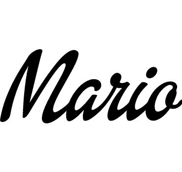 Mario - Schriftzug aus Buchenholz