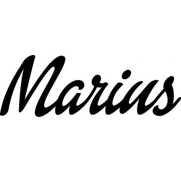 Marius - Schriftzug aus Buchenholz
