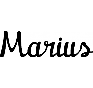 Marius - Schriftzug aus Buchenholz