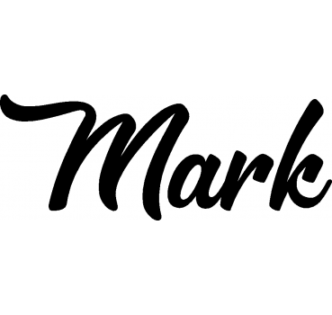 Mark - Schriftzug aus Buchenholz