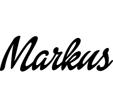 Markus - Schriftzug aus Buchenholz