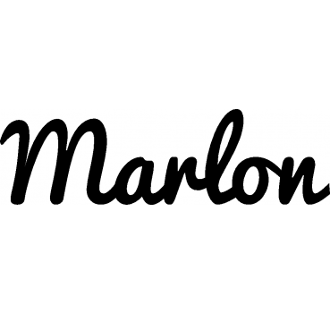 Marlon - Schriftzug aus Buchenholz