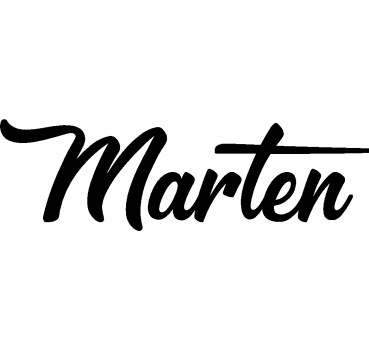 Marten - Schriftzug aus Buchenholz