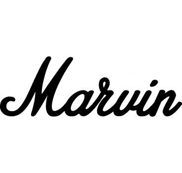 Marvin - Schriftzug aus Buchenholz