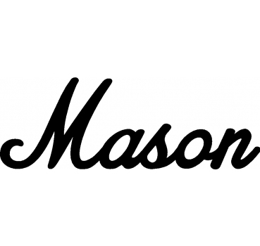 Mason - Schriftzug aus Buchenholz
