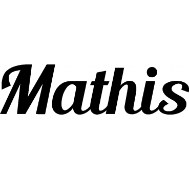 Mathis - Schriftzug aus Buchenholz