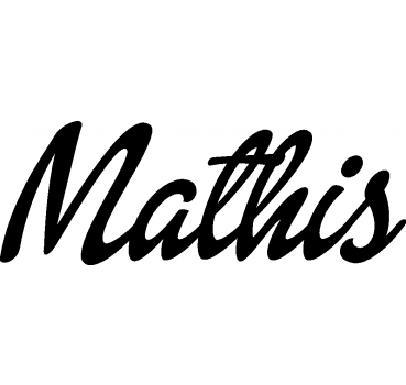 Mathis - Schriftzug aus Buchenholz
