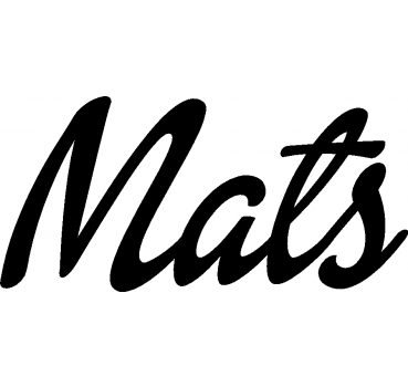 Mats - Schriftzug aus Buchenholz