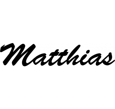 Matthias - Schriftzug aus Buchenholz