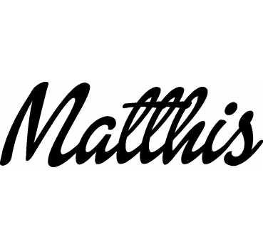 Matthis - Schriftzug aus Buchenholz