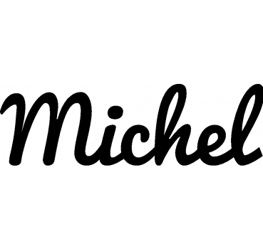 Michel - Schriftzug aus Buchenholz