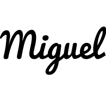 Miguel - Schriftzug aus Buchenholz