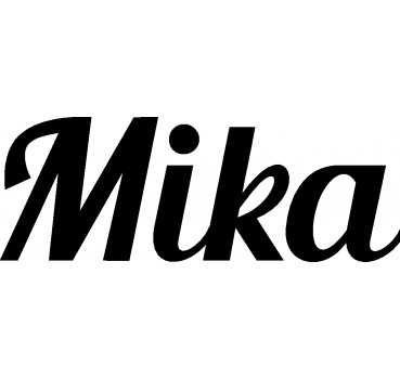 Mika - Schriftzug aus Buchenholz