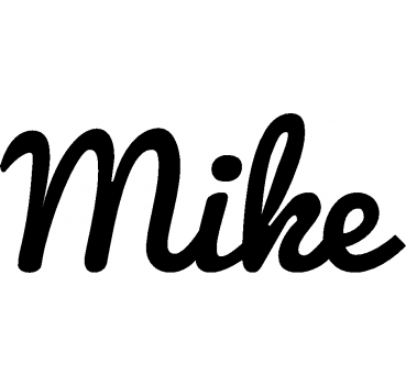 Mike - Schriftzug aus Buchenholz