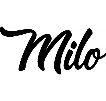 Milo - Schriftzug aus Buchenholz