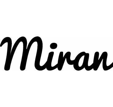 Miran - Schriftzug aus Buchenholz