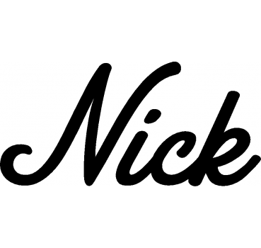 Nick - Schriftzug aus Buchenholz