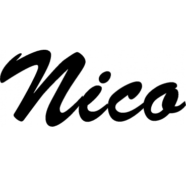 Nico - Schriftzug aus Buchenholz