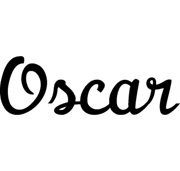 Oscar - Schriftzug aus Buchenholz