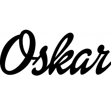 Oskar - Schriftzug aus Buchenholz