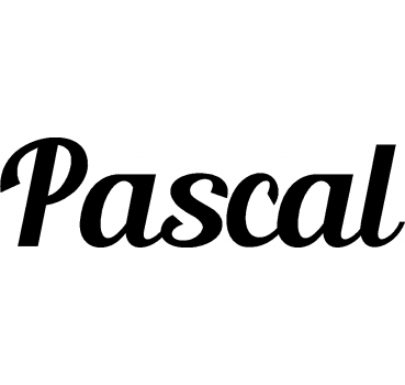 Pascal - Schriftzug aus Buchenholz