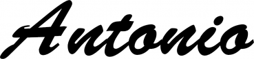 Antonio - Schriftzug aus Eichenholz