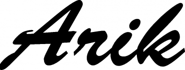 Arik - Schriftzug aus Eichenholz