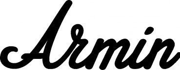 Armin - Schriftzug aus Eichenholz