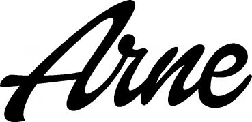 Arne - Schriftzug aus Eichenholz