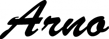 Arno - Schriftzug aus Eichenholz