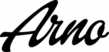 Arno - Schriftzug aus Eichenholz