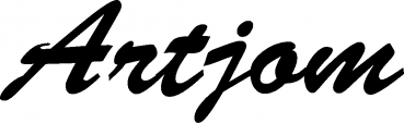 Artjom - Schriftzug aus Eichenholz