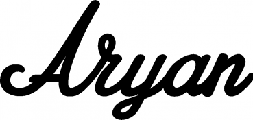Aryan - Schriftzug aus Eichenholz