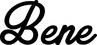 Bene - Schriftzug aus Eichenholz