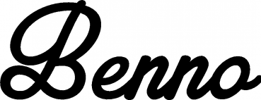 Benno - Schriftzug aus Eichenholz