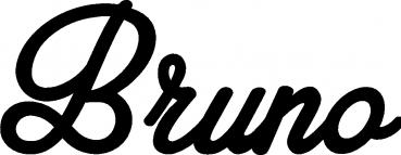 Bruno - Schriftzug aus Eichenholz