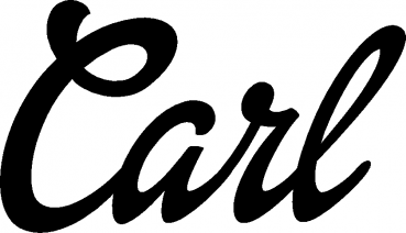 Carl - Schriftzug aus Eichenholz