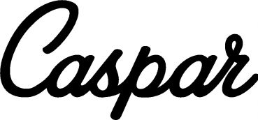 Caspar - Schriftzug aus Eichenholz