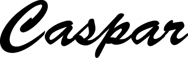 Caspar - Schriftzug aus Eichenholz