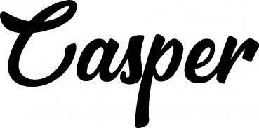 Casper - Schriftzug aus Eichenholz