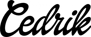 Cedrik - Schriftzug aus Eichenholz