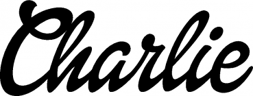 Charlie - Schriftzug aus Eichenholz