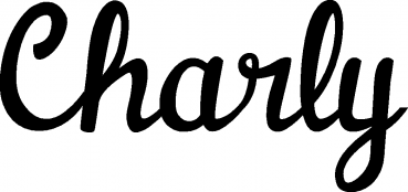 Charly - Schriftzug aus Eichenholz