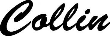 Collin - Schriftzug aus Eichenholz