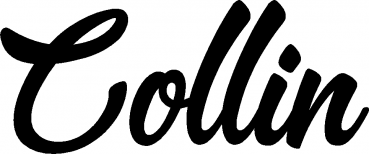 Collin - Schriftzug aus Eichenholz