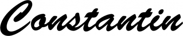 Constantin - Schriftzug aus Eichenholz