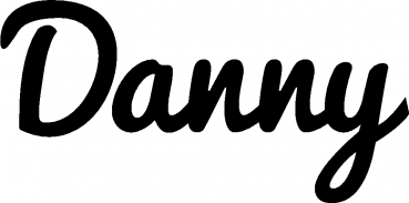 Danny - Schriftzug aus Eichenholz